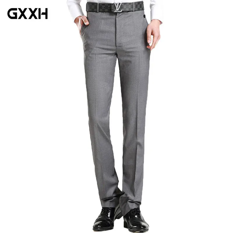 

2019 Summer new youth Casual Suit Men's trousers Slim British Business Straight trousers Korean version of the hot pants Size 35