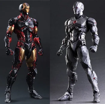 

Hot Marvel Play Arts Kai Marvel Universe Super Hero Iron Man Tony Stark The Avengers 26cm Action Figure Toys 2 VER.