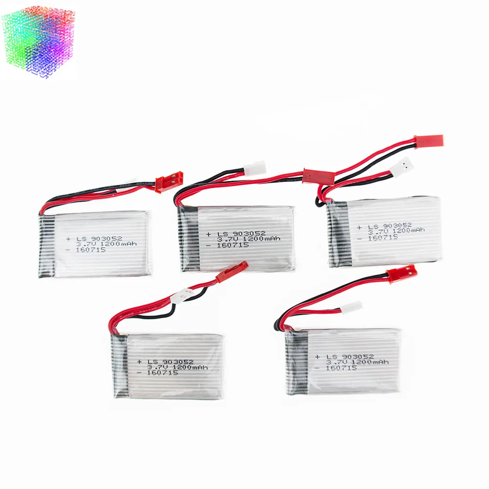 Литий-полимерный аккумулятор Syma rc 3 7 в 1200 мАч 5 шт. для syma X5SW X5SC M18 H5P запчасти