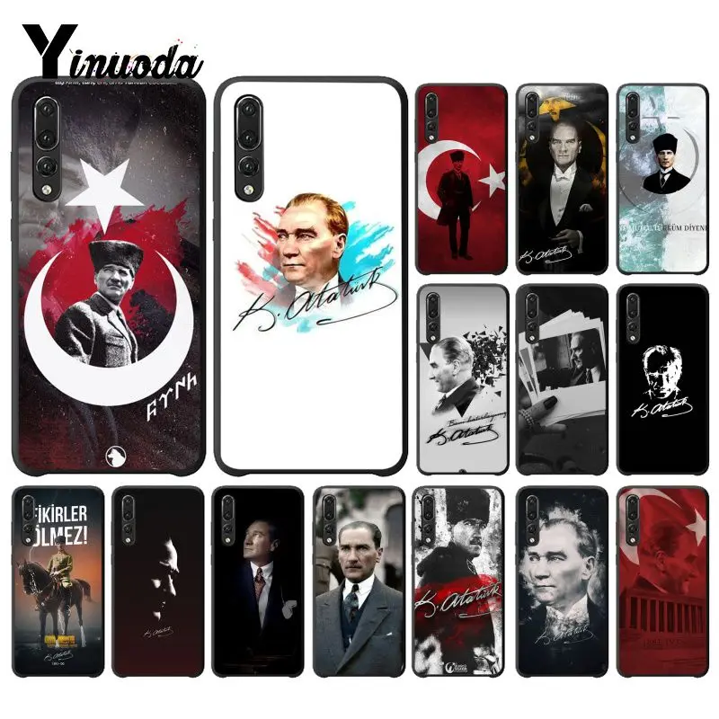Yinuoda Турция Mustafa Kemal Ataturk чехол для телефона Huawei P9 P10 Plus Mate9 10 Mate10 Lite P20 Pro Honor10 View10 |