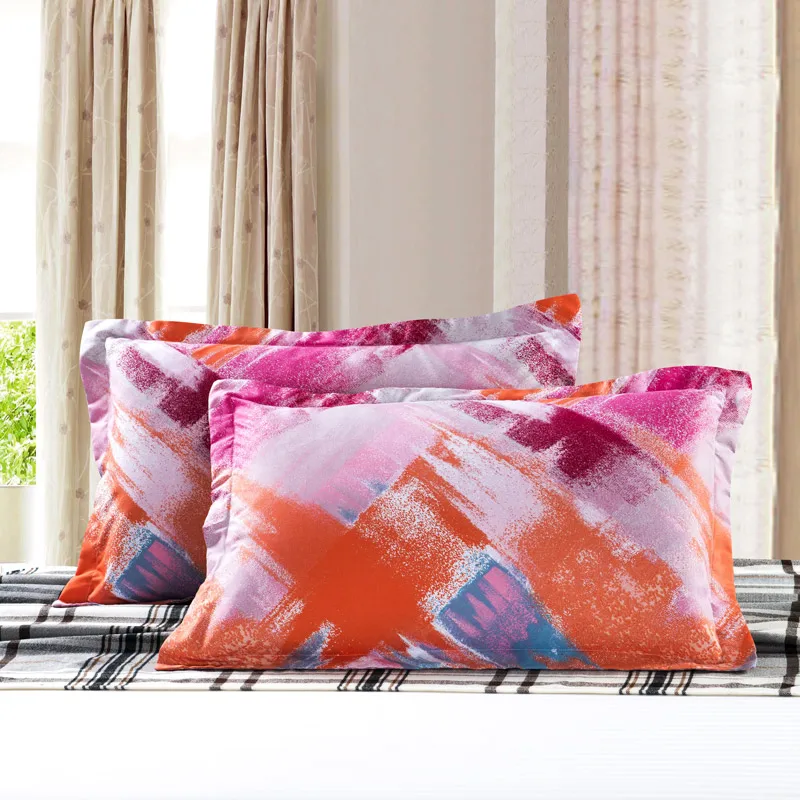 2 pcs/set pink colorful cotton decorative pillowcases Modern pillow