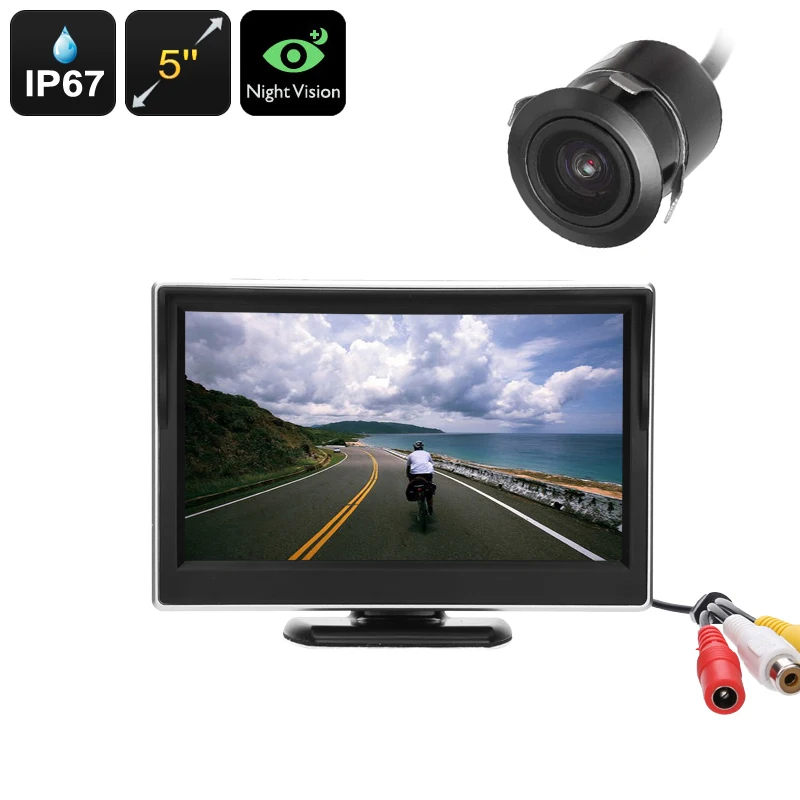 

HD CCD Waterproof Rear View Camera - 5 Inch Display, Nigh Vision, 120 Degree Lens