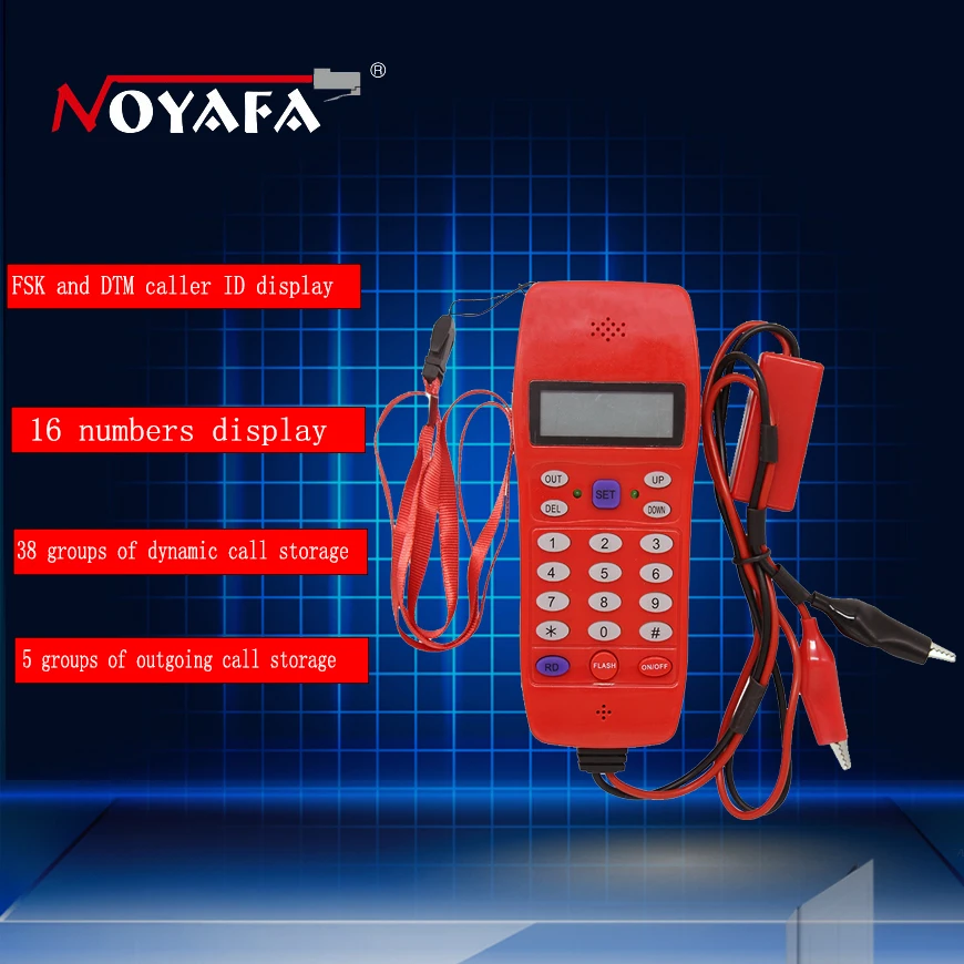 

Phone Line Cable Tester Telephone fiber optical tool Check Phone DTMF Caller ID Auto Detection Search machine NF-866