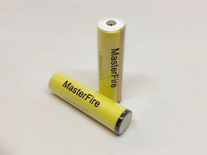 

MasterFire 2pcs/lot New LG HE4 Chem 18650 ICR18650HE4 30A 35A discharge lithium battery cell 2500mah batteries