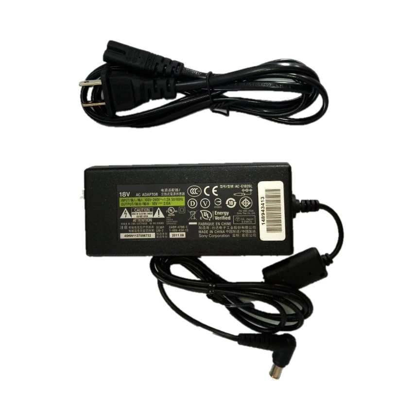 18v 2.6A電源アダプタ充電器ソニースピーカーアダプタAC-E1826L SA