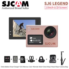 SJCAM SJ6 LEGEND Wifi Sport Action Camera 4K 24fps Ultra HD 16MP Waterproof DV Bluetooth self timer lever remote control Monopod