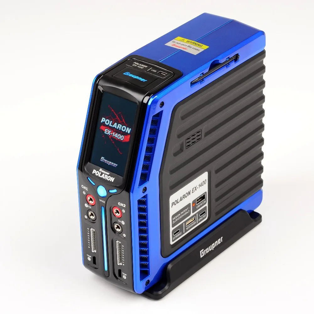 

Graupner Polaron EX 1400W 8S 3" Color and Touch TFT (Blue) RC Charger Graupner