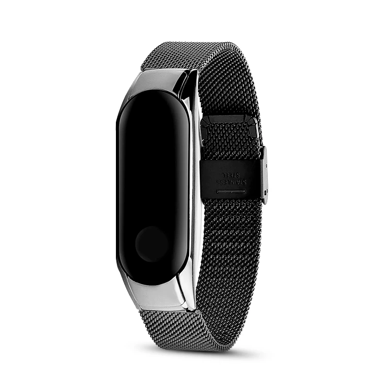 

Metal chain Bracelet For Xiaomi Mi Band 3 / NFC Net belt Fresh looks Adjustable length of the bracelet mi band 3 Strap 5 colors