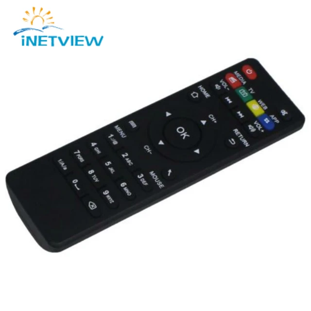 50pcs DHL Free Shiping High quality Black Color Replacement Remote Control For CS918 Q7 mxv q7s