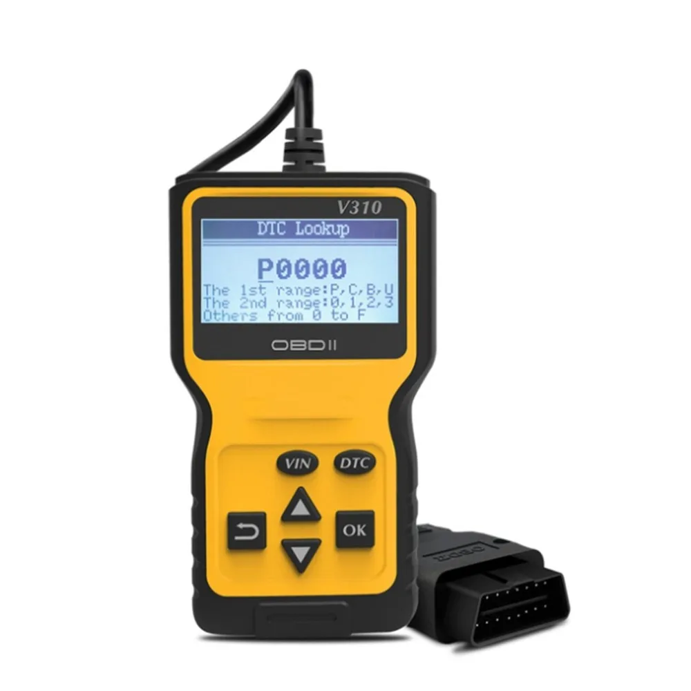 V310 OBDII Автомобильный диагностический сканер инструмент может OBD2 сканер для считывания штрих-кода V1.1