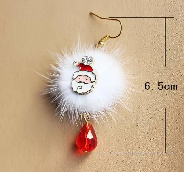 Brand New Year Gift Santa Claus Plum Deer White Velvet Ball Red Crystal Drop Earring Pendant Long Earrings For Christmas HR 15 Brand New Year Gift Santa Claus Plum Deer White Velvet Ball Red Crystal Drop Earring Pendant Long Earrings For Christmas HR 13