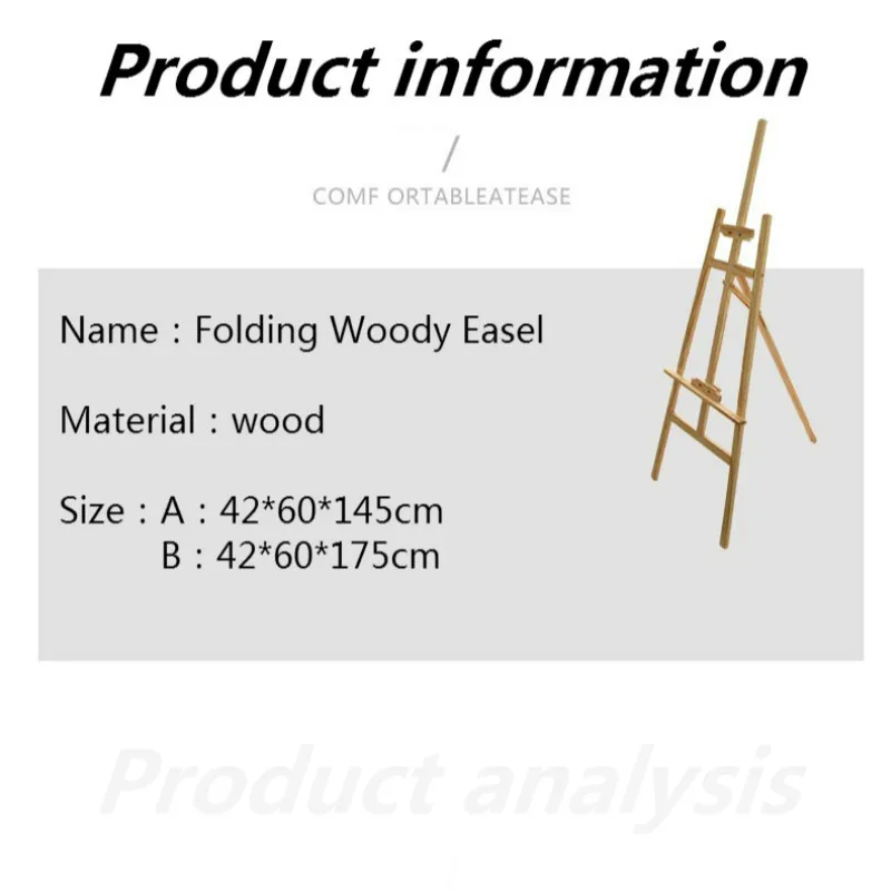 Складной деревянный мольберт художественная живопись для акварели имя карты Стенд Дисплей Держатель для рисования для школьников художников