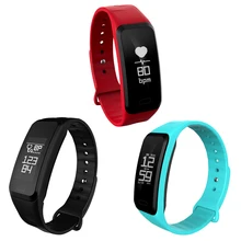 Сенсорный экран Bluetooth BT4.0 Смарт Браслет Спорт Водонепроницаемый Смарт-часы Поддержка сердечного ритма Мониторы шагомер Фитнес трекер