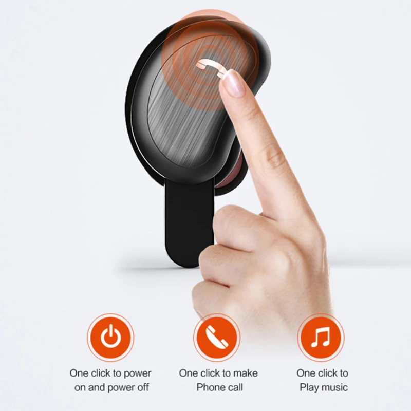 Оригинальные беспроводные Bluetooth наушники Remax 3D стерео вкладыши и внешний