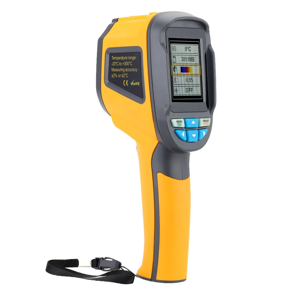  Infrared Thermometer Handheld Thermal Imaging Camera HT-02 Portable IR Thermal Imager Infrared Imag