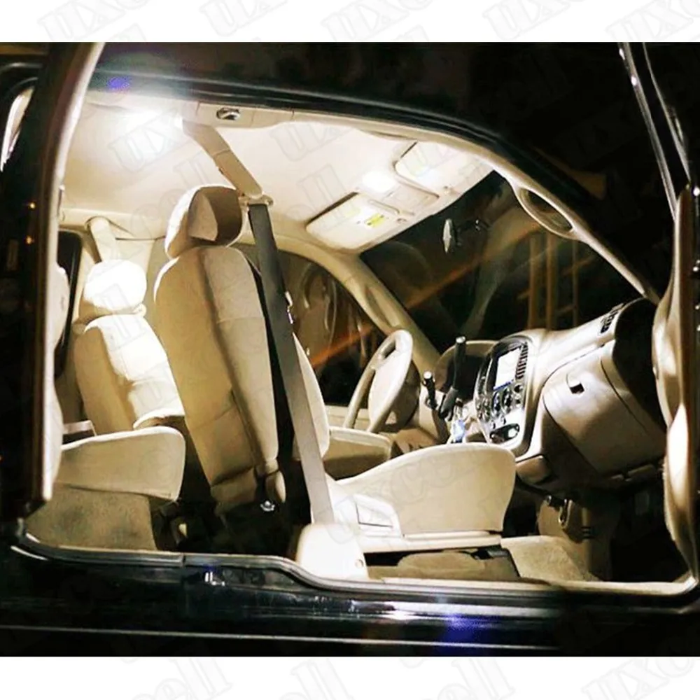 100 шт. чистый белый C5W автомобиля Стекло объектив гирлянда фестон светодиодная подсветка для автомобильного номера интерьер купольные лампы для чтения двойной наконечник лампы