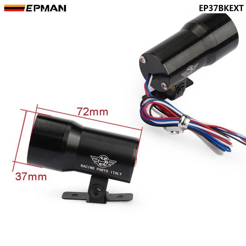 37mm Smoke Exhaust Gas Temperature EGT Gauge Red Digital Shift Light Style Meter Pod Red LED Black For BMW e3 EP37BKEXT
