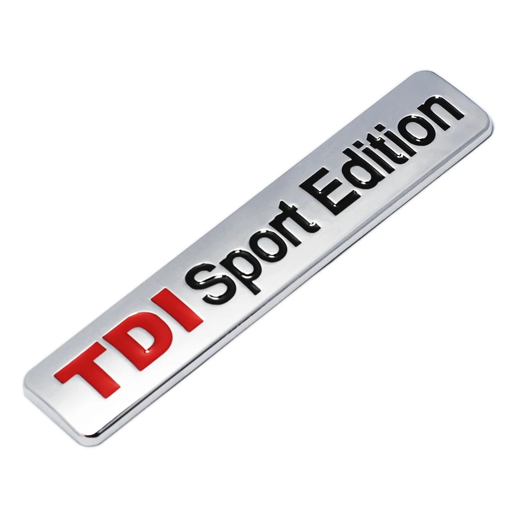 TDI Sport Edition Car Emblem Badge Decal Sticker Metal 3D Turbo Direct