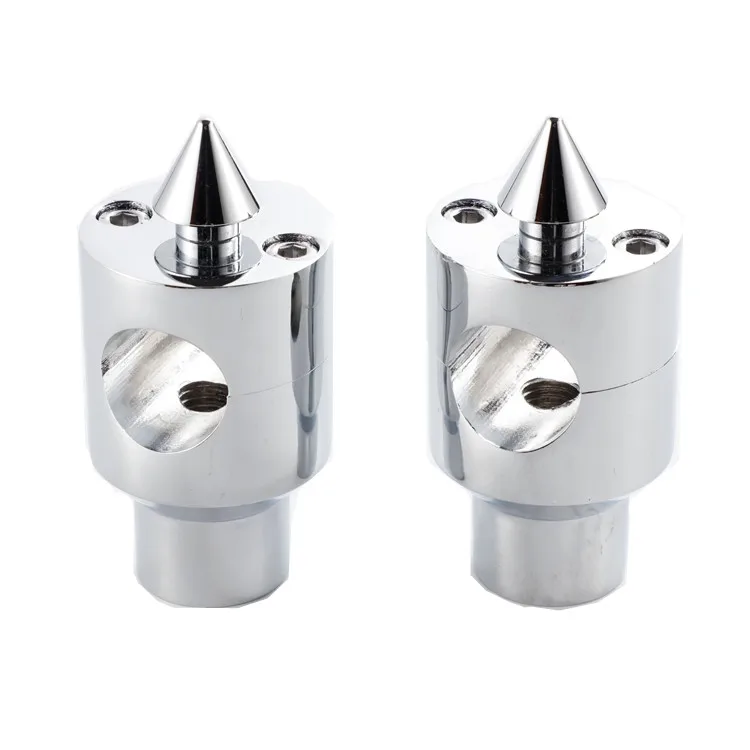 

2pcs 1" 25mm Chrome HandleBar Risers Motorcycle For Honda Shadow Aero 750 Kawasaki Vulcan Scooter Offroad Cruiser Chopper