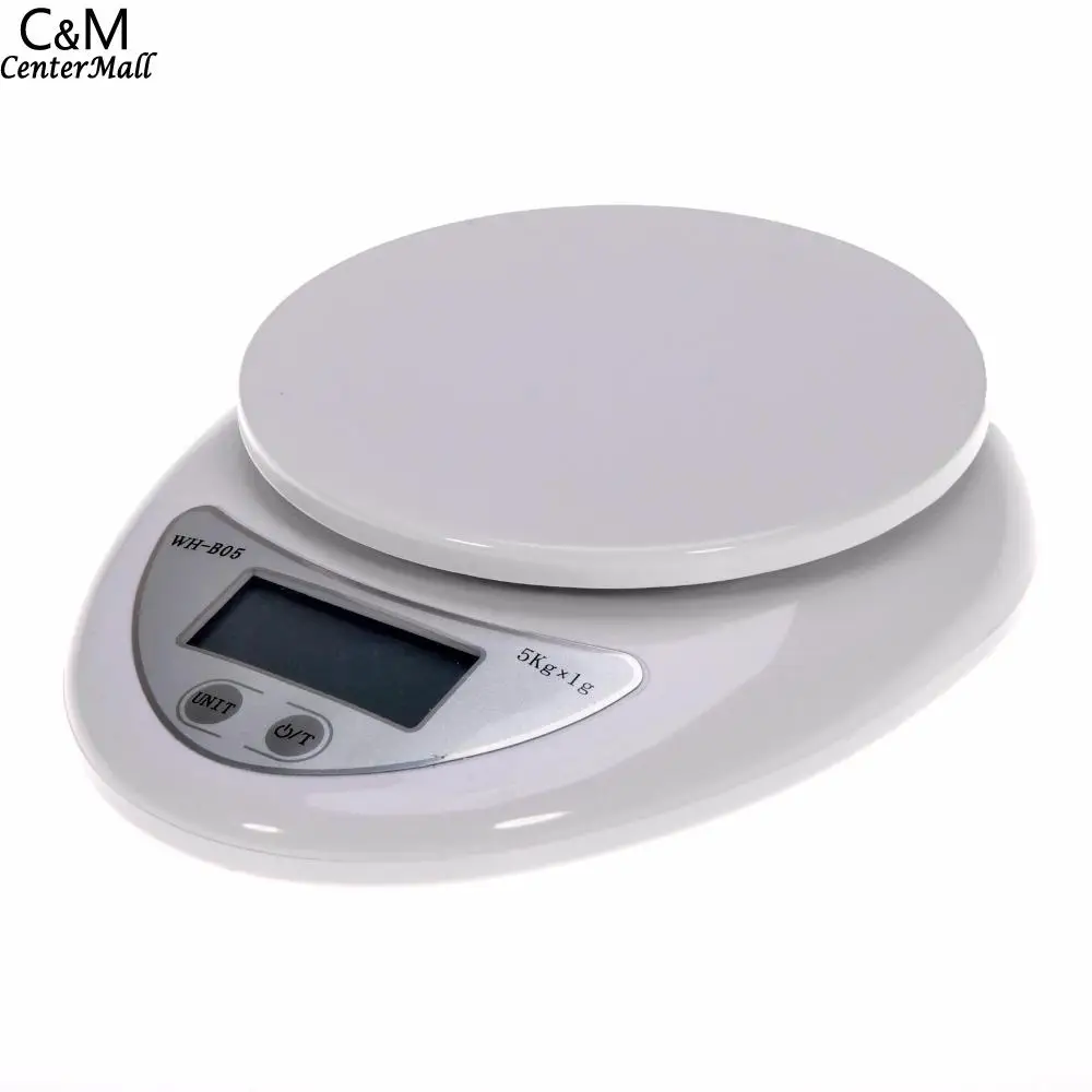 

Scales Postal Portable LCD Scale 5kg Balance Digital Electronic Libra Kitchen Steelyard Food Weight Scales Measuring