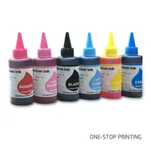 6 шт. для набора Epson hp canon мл unverisal краситель принтер чернила использовать для 100 Brother Lexmark Dell samsung все картриджи принтера