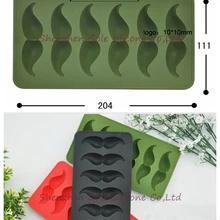 100 шт/партия высококачественные инструменты для мороженого силиконовые Усы Борода Jelly желе конфеты поднос для льда фруктовая барная форма