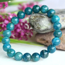Скидок Зеленый Синий Апатит Кристалл стрейч отделка браслет с круглыми бусинами 10 мм