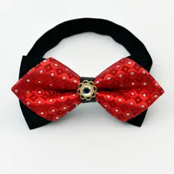 20 Цвета модные однотонные Bowties жениха Для мужчин красочный плед галстук Gravata Мужской Брак бабочка свадебные галстуки