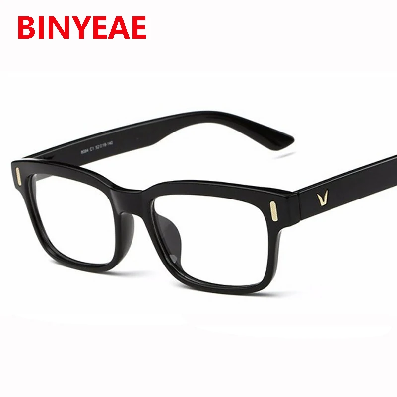 

V men's eyeglass frame square spectacles frame plain retro glasses Acetate no degree eyeglasses womens decorative glasses gafas