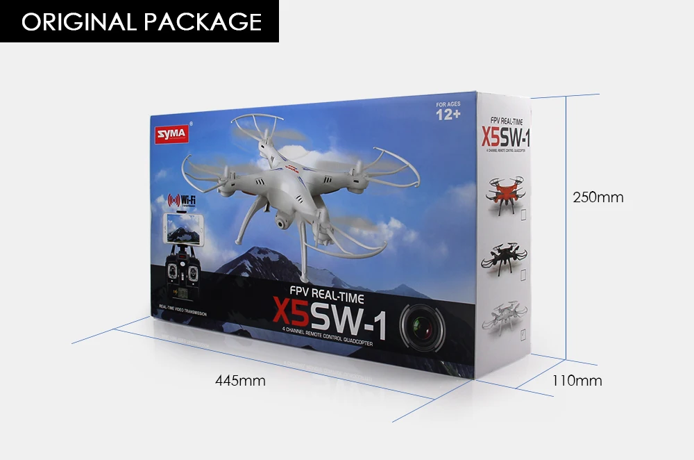 SYMA X5SW& X5SW-1 FPV дрона с дистанционным управлением с поддержкой Wi-Fi Камера HD 2,4G 6-осевой Дрон RTF RC Quadcopter Вертолет игрушки VS Syma X5SC X5C