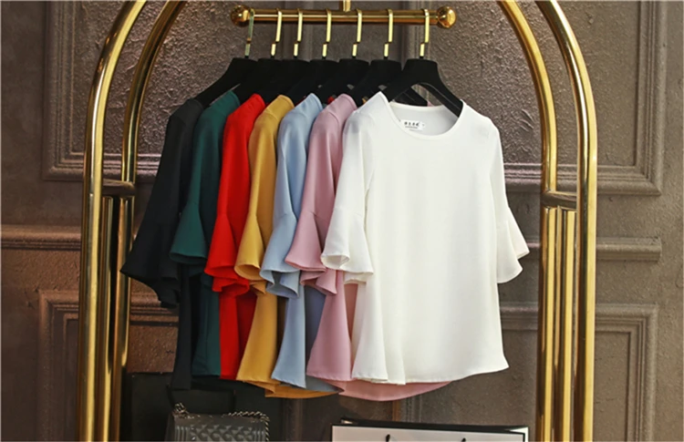 Летние ожирения Шифоновая блузка размера плюс 6XL 5XL Для женщин рукав «фонарик» красивые собственн-cultivati рубашка блузка парадное, тонкое