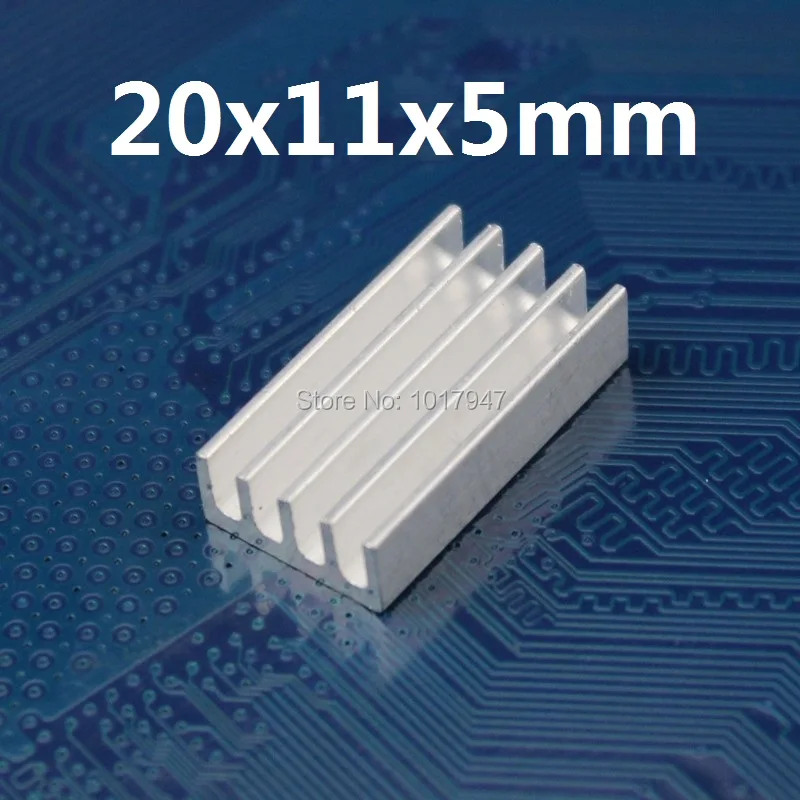 

30 pieces lot 20x11x5mm Aluminum Heatsink Radiator For Chip Electronic