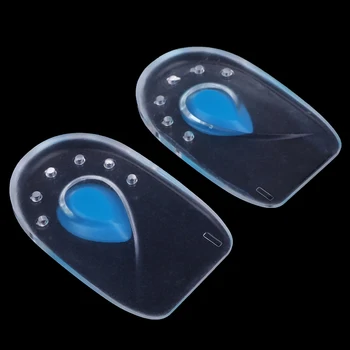 

1Pair Silicone Shoes Gel Pads Inserts Heel Cup Insoles Brace Heel Pain Spur Relieve Cushion Foot Support