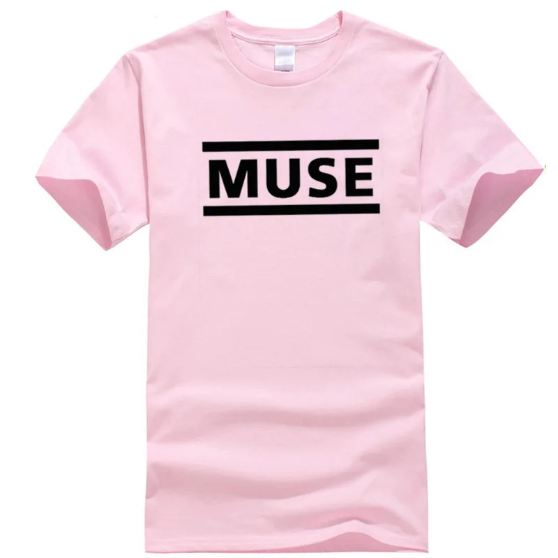 Футболка мужская с надписью muse 100% хлопок топ коротким рукавом и круглым вырезом в