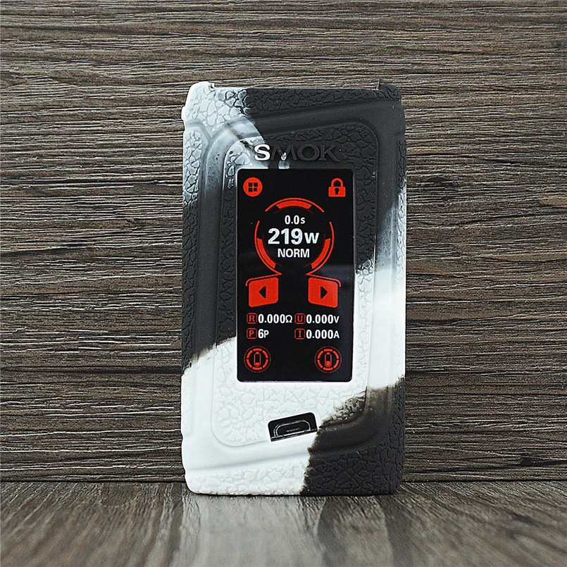 Чехол с текстурой для SMOK Morph 219 kit TC Mod vape силиконовый чехол кожаным рукавом