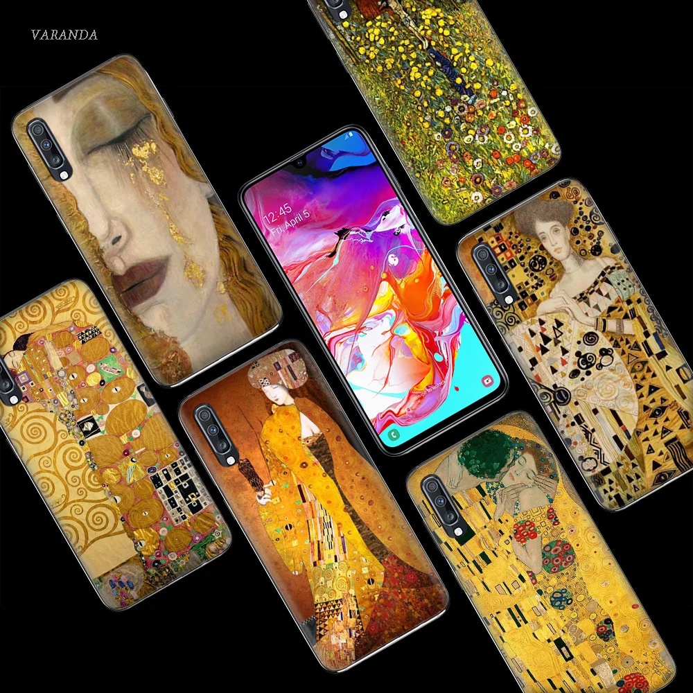 

Kiss Gustav Klimt Case for Samsung Galaxy A50 A70 A80 A60 A40 A30 A20 A10 M30 M20 M10 A6 A8 Plus A5 A7 A9 2018 Phone Cover Coque