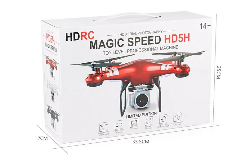 2,4G Профессиональный 1080P RC Дрон широкоугольный HD 5MP камера wifi в режиме реального времени Трансмиссия высота удержания Мини вертолет со светодиодом