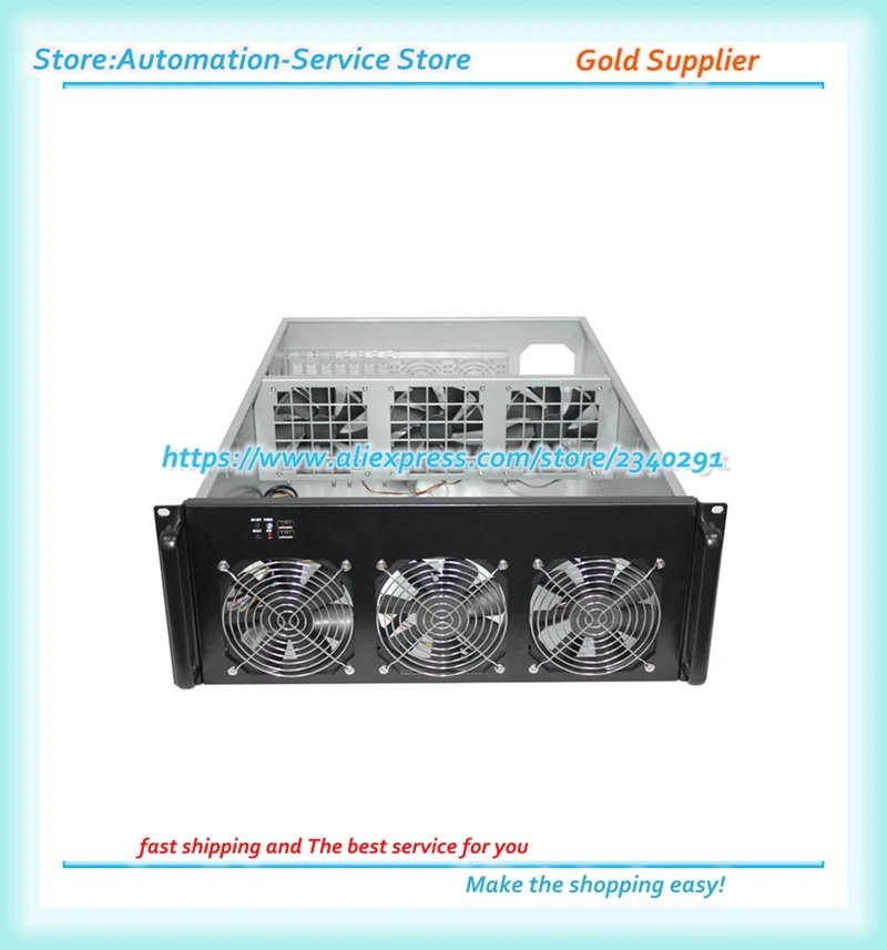 4U Ethernet 6 Card Multi Chassis Fang GPU ETH ETC