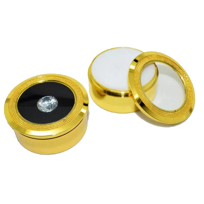 

Quality100Pcs Metal Jewelry Display Box Gold Gem Diamond Storage Box with Double Side Usage Sponge Bead/Stud Earring Display Box