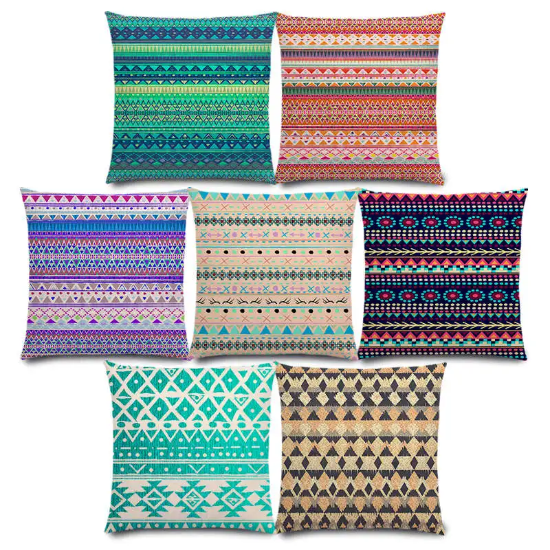 Новый Хиппи Boho Acqua Navajo Aiyana декоративный узор этнический принт Tipi геометрический