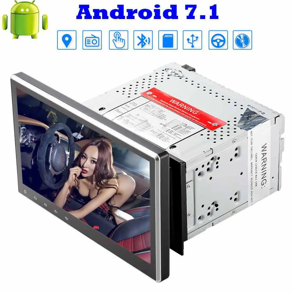 Octa core Android 7 1 2G RAM font b Car b font Stereo 10 1 Capacitive