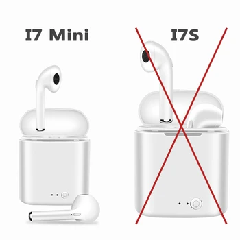 

M&J Smaller i7 Mini TWS Bluetooth 5.0 Earphone Wireless Headphone With dual mic Charging Box for iphone xiaomi Not i7s
