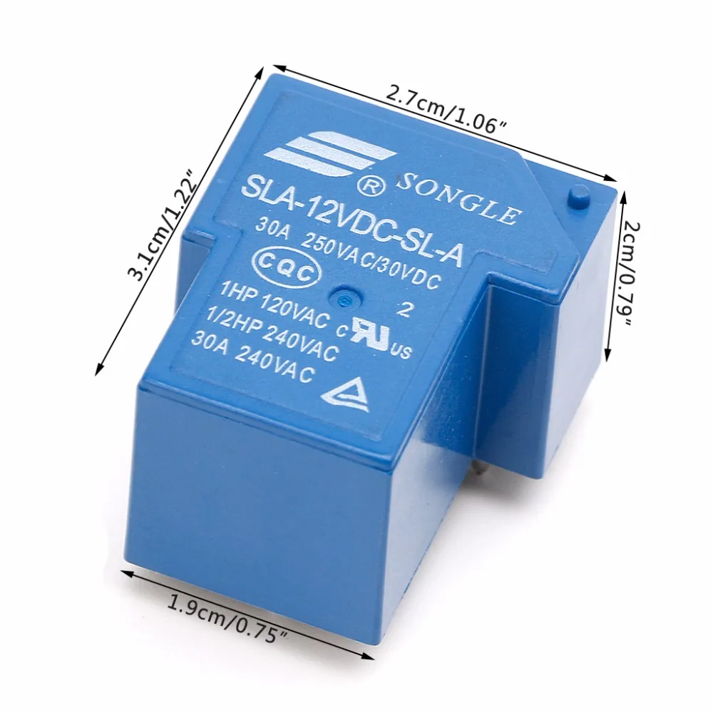 5PIN 12V 30A силовые реле SLA-12VDC-SL-A высокотоковые катушки реле мощности pcb