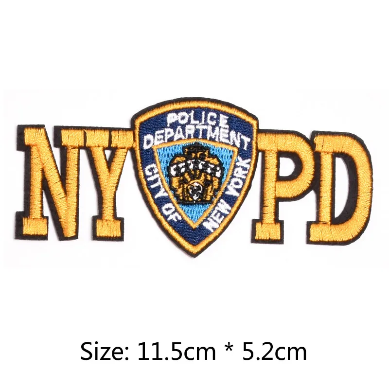 NYPD Полицейский отдел патч на железной вышивкой патчи для одежды одежда наклейки одежды оптом