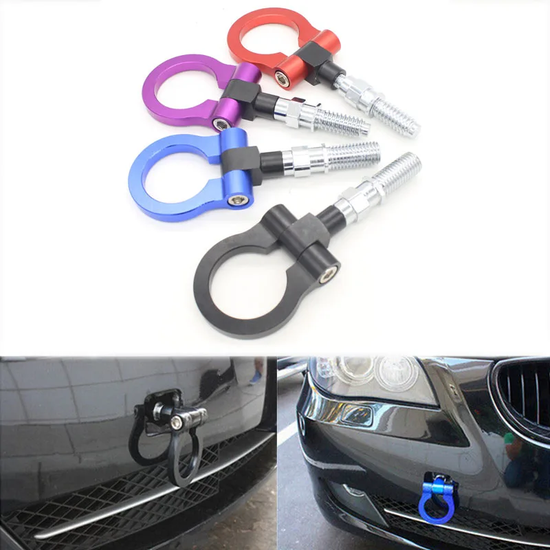 

Dongzhen Universal Racing Towing Car Tow Hook Fit For Nissan TOYOTA HONDA LEXUS MITSUBISI Japanese Auto Trailer Ring Accessories