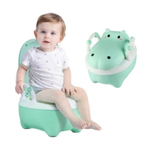 Baby Potty Toilet Training Seat Travel Child Potty Trainer Cartoon Hippo Portable Kids Baby Potty Chair Plastic Children’s Pot