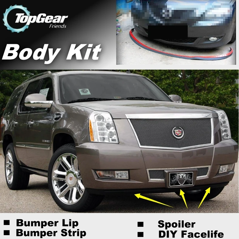 Bumper Lip Deflector Lips For Cadillac Escalade GTM 800 900 K2XL Front