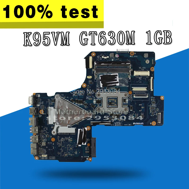 

send USB board +K95VM Motherboard GT630M 1GB For ASUS A95V K95V K95VJ A95VJ Laptop motherboard K95VM Mainboard K95VM Motherboard