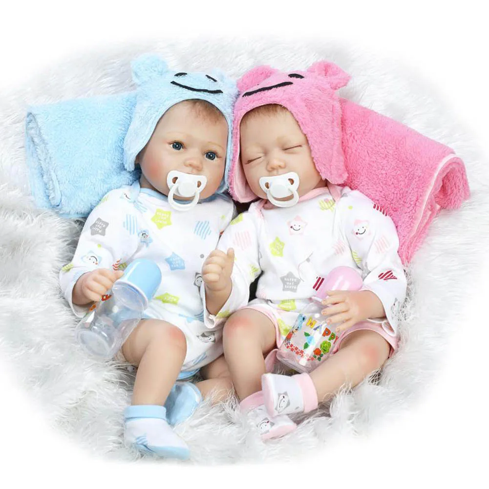 

NPK Reborn Baby Doll 55cm/21.7" Soft Silicone Lifelike Jointed Toys Kids Children Birthday Gifts S7JN