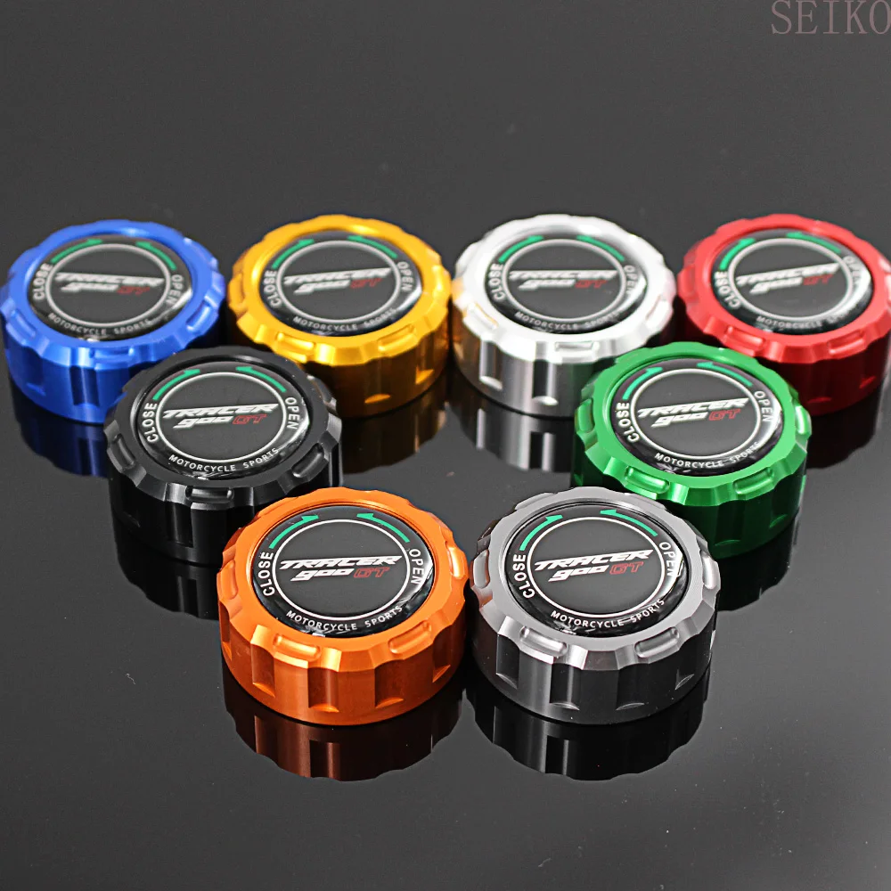 

CNC Aluminum Motorcycle Oil pump cover Rear Brake Fluid Reservoir Cap Case For Yamaha YAMAHA Tracer 900GT 900 GT 2018 2019
